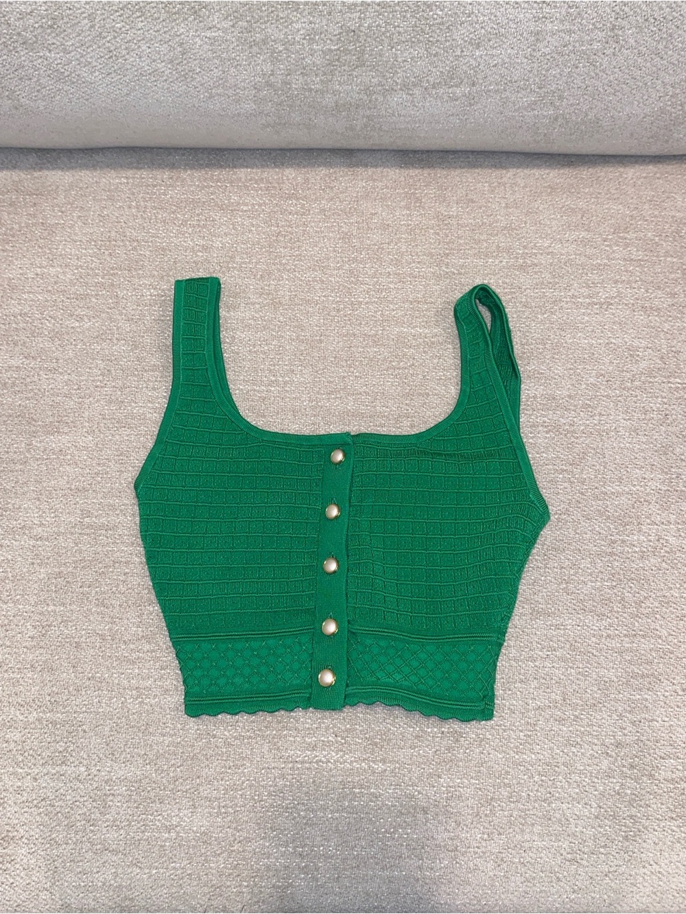 Aritzia Babaton Sculpt Knit Button Tank